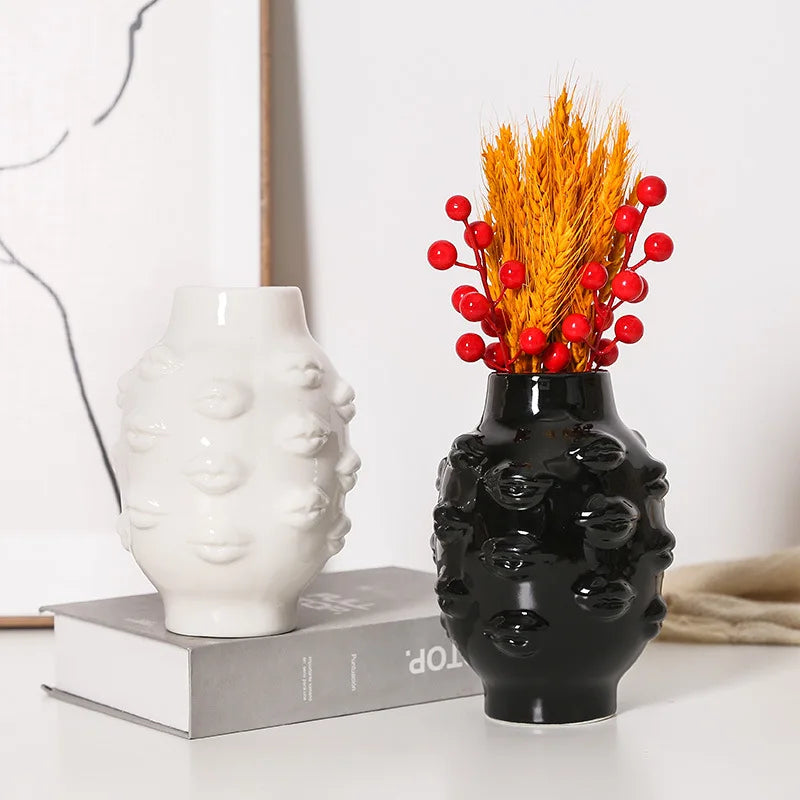 Vase Ceramic Flower for Home Decoration