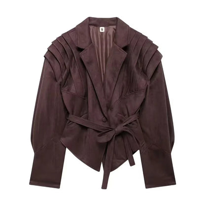 Women's new style long sleeved short jacket