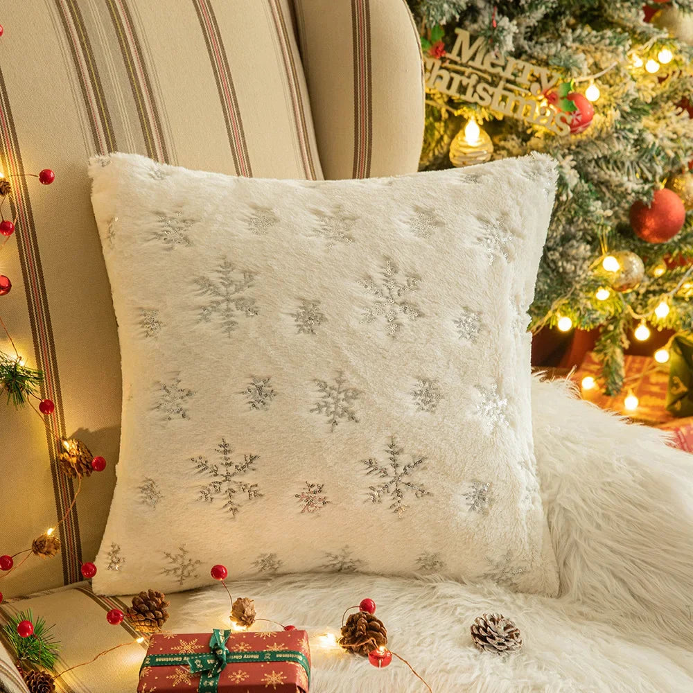 Snowflake cushion cover Christmas