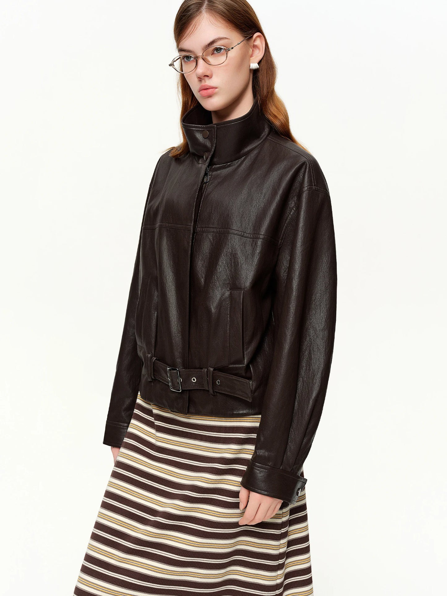 Spring New Casual Short Jacket for Women Sweet Cool Retro Solid