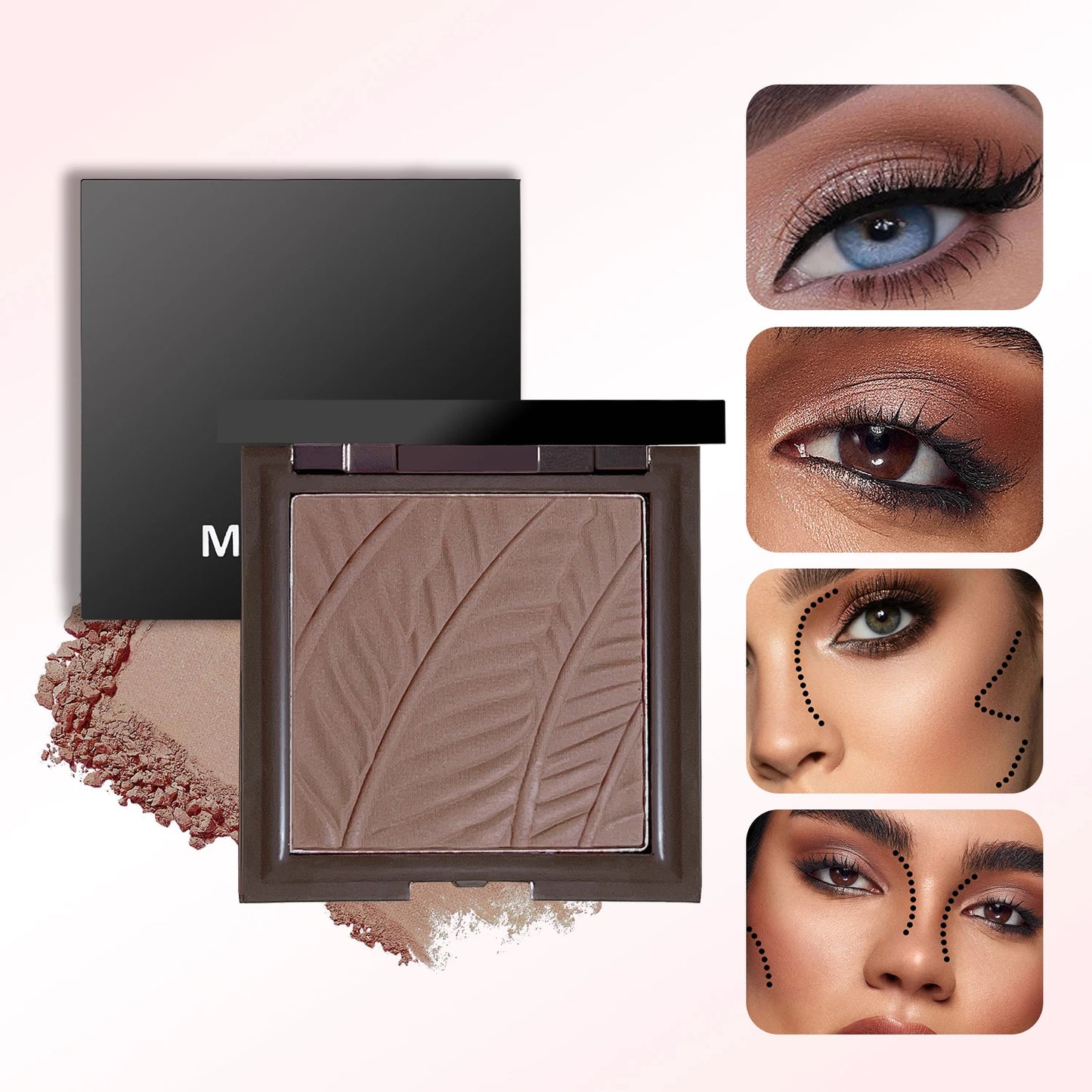 High-light eye shadow & brightening Trendy Makeup