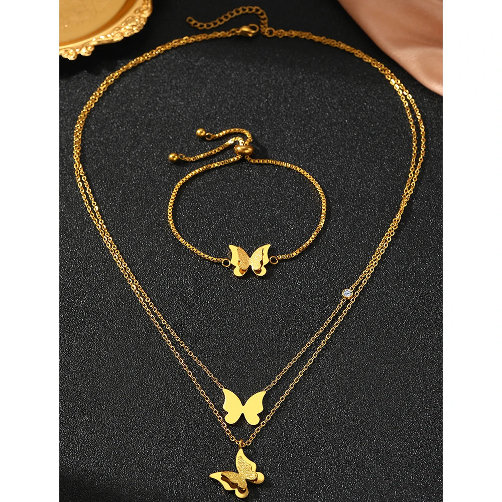 Set For Women Jewelry Butterfly Design