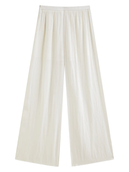 Women's 2026 Summer New Vacation Style Lyocell Linen Knit Vest Casual Pants Separated Set Straight Leg Pants with Belt