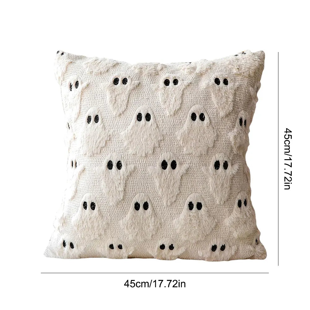 45*45cm Ghost Pumpkin Cushion Cover Halloween Throw Pillow Cover Pumpkin