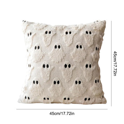 45*45cm Ghost Pumpkin Cushion Cover Halloween Throw Pillow Cover Pumpkin
