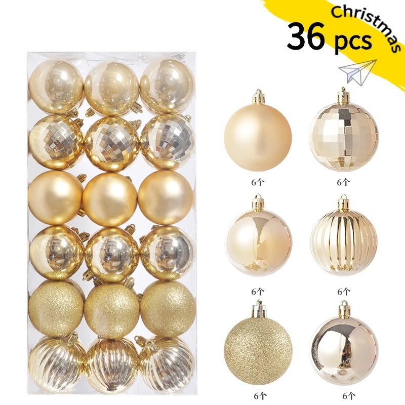1Box 3/4cm Christmas Balls Christmas Tree Ornaments Xmas Hanging Tree Pendants