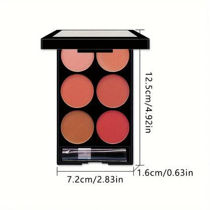 Matte Powder Palette 6 color blush and contouring