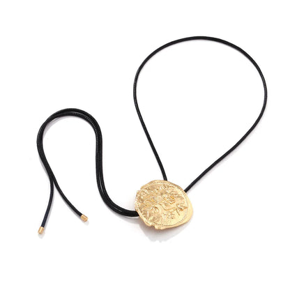Vintage Style Round Metal Pendant for Women