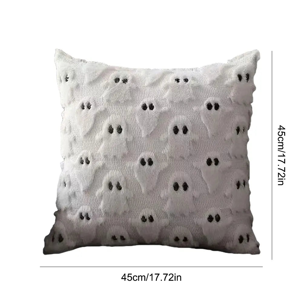 45*45cm Ghost Pumpkin Cushion Cover Halloween Throw Pillow Cover Pumpkin