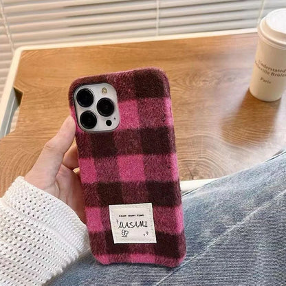 Per iPhone 15 Ins Creative Autumn Gentle Ladies Woven Phone Case per iPhone 14 13 12 Pro Colorful Lens Cover