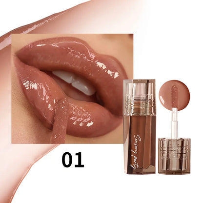 Lip Gloss Waterproof Long Lasting Moisturizing Liquid Lipstick,Non-Stick Cup Full Lips Makeup