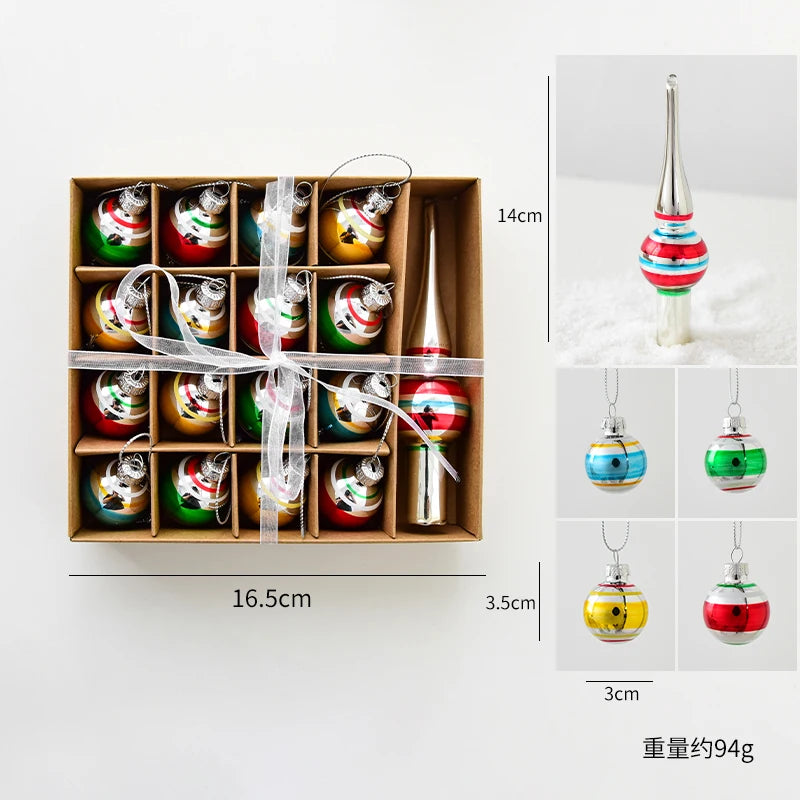 Christmas Set Glass Gingerbread Man Christmas Tree