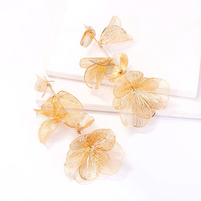 Earring Flower Drop Jewelry for Woman