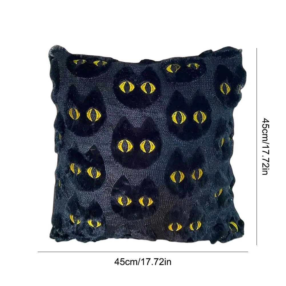 45*45cm Ghost Pumpkin Cushion Cover Halloween Throw Pillow Cover Pumpkin