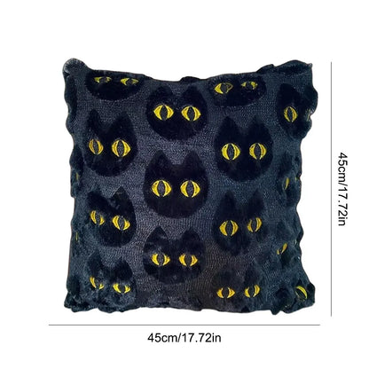 45*45cm Ghost Pumpkin Cushion Cover Halloween Throw Pillow Cover Pumpkin