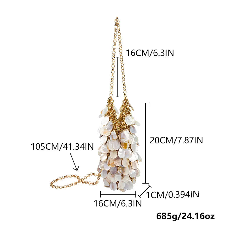 Handcrafted Tassel Handbag Mermaid