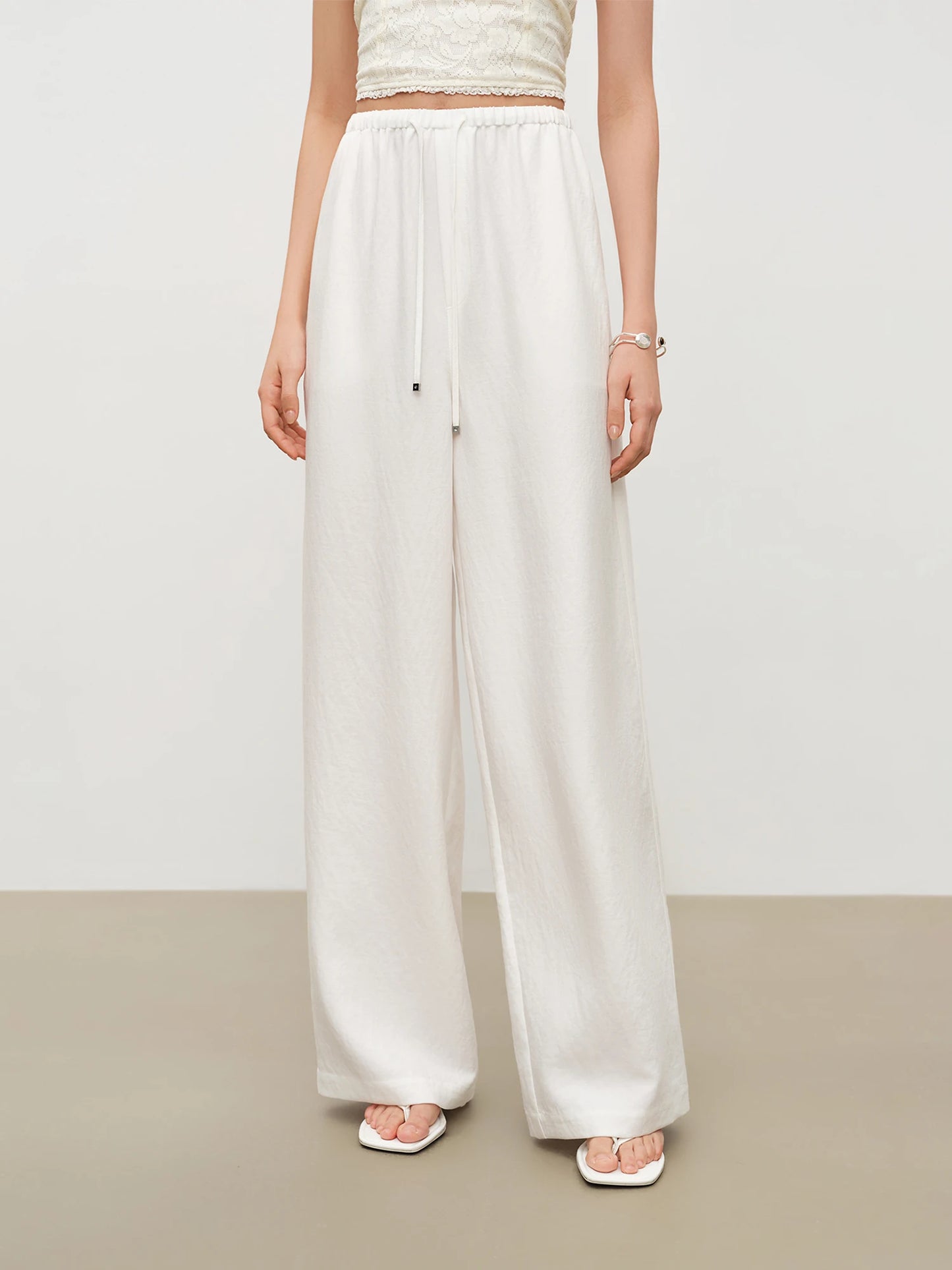 Relaxed Old Money Style White Shirt and Casual Style Pants Set for Women 2026 Summer New Arrival Resort Casual Outfit