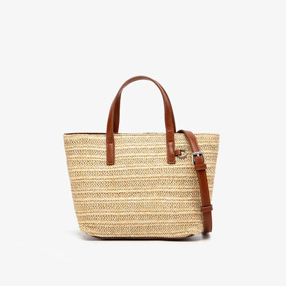 Bohemian Beach Bags for Women Tote Travel Straw Bag Handmade Handbag Bucket Bag Vacation Shoulder Crossbody Bags Shopper