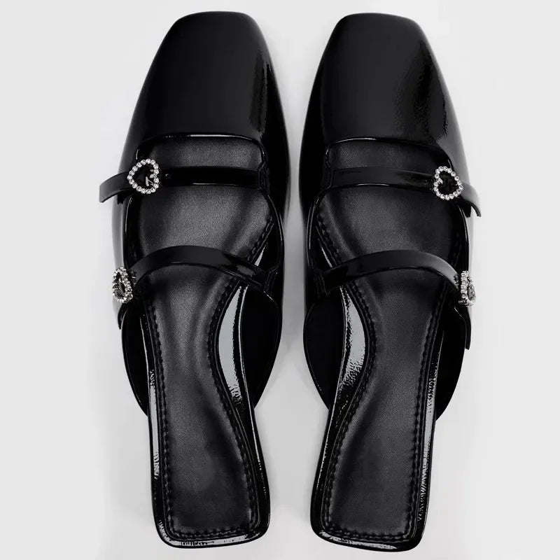 Black Women Flats Luxury Designer