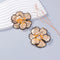 Flower Earrings for Women Vintage Golden Big Drop Earrings  Trend Jewelry