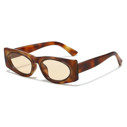 Small Fashion Square Sunglasses Women Brand Designer Leopard Blue Shades UV400 Sun Glasses Female Trending Men Eyewear