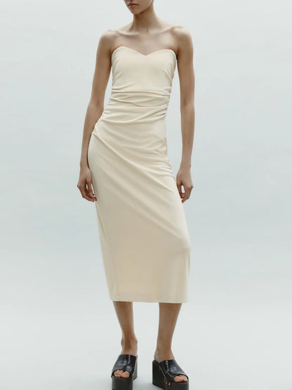 Top Pleated Slim Dress