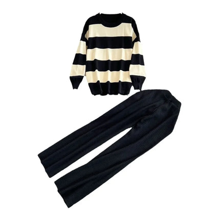 New Style Top Versatile Sweater Fashionable 2-Piece Set