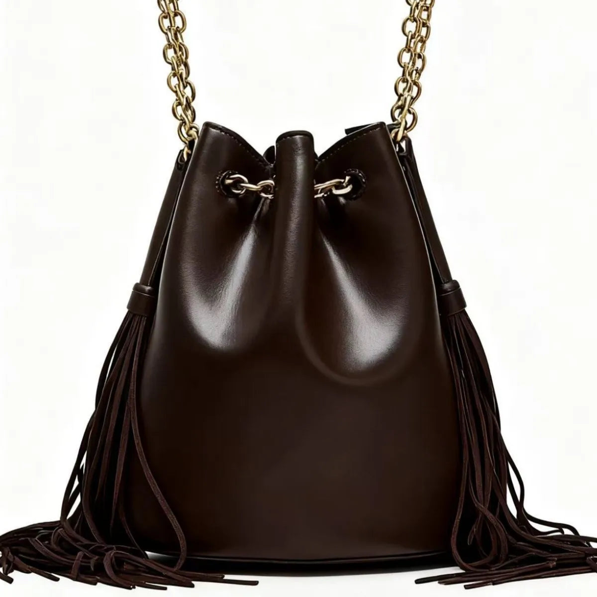 Bucket Bag Luxury Designer Handbag and Purses Chains Drawstring Shoulder Bag