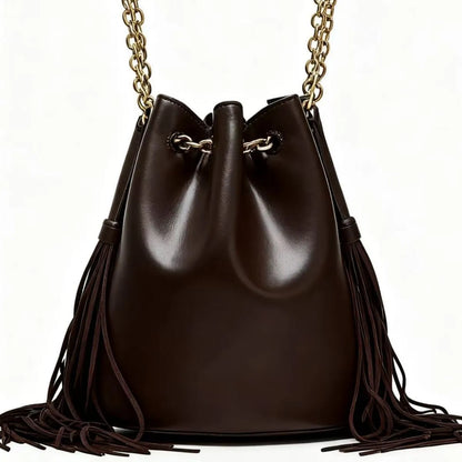 Bucket Bag Luxury Designer Handbag and Purses Chains Drawstring Shoulder Bag