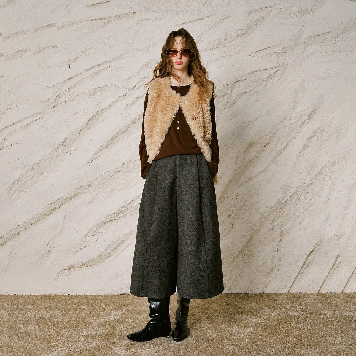 Women High Waist Wide Leg Casual Pants
