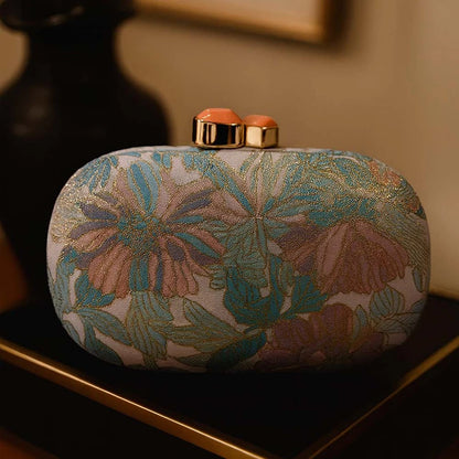 Women Vintage Flower Clutch Bag