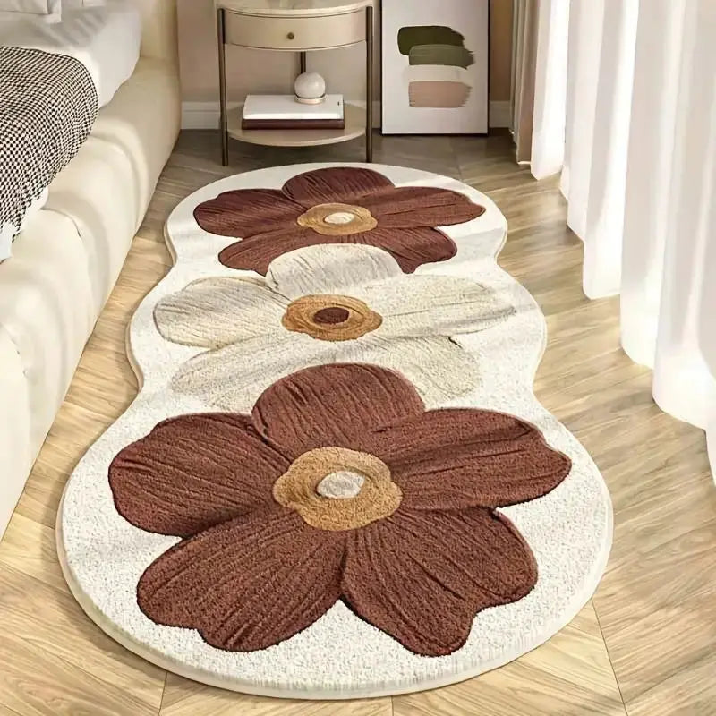 Oil Painting Style Floral Carpet