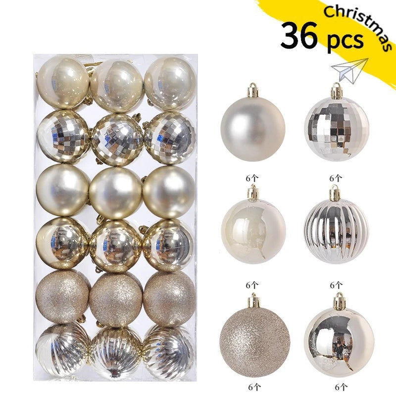 1Box 3/4cm Christmas Balls Christmas Tree Ornaments Xmas Hanging Tree Pendants