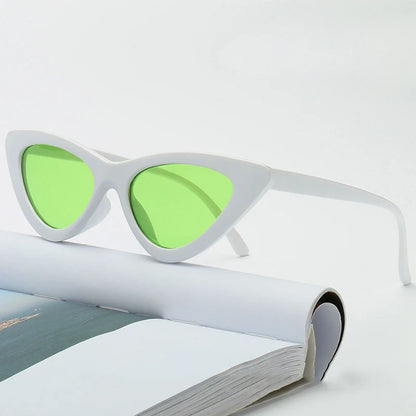 Fashion Cat Eye Sunglasses Women Brand Designer Ocean Colorful Shades UV400 Mirror Sun Glasses Female Punk Eyewear