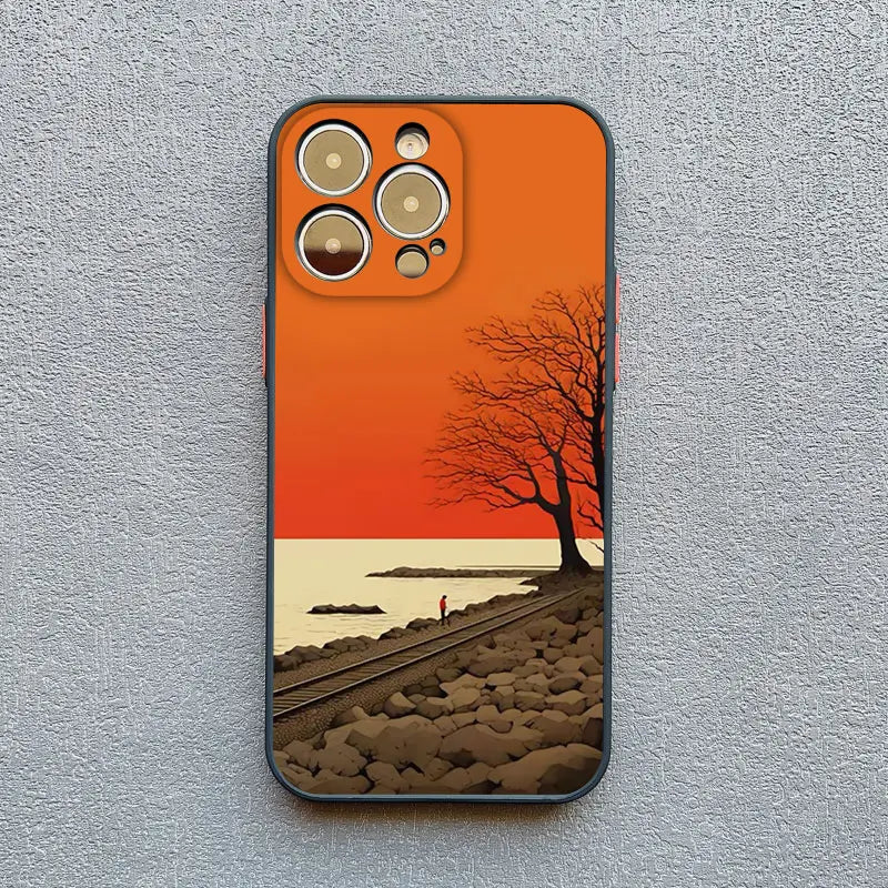 Autumn Maple Leaf Scenery Fall Phone Case For IPhone 15 14 Pro Max Plus 16 Pro Max Case IPhone 13 11 12 Pro Max XR XS X Covers