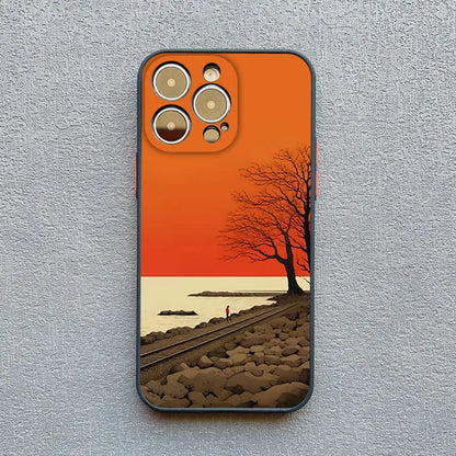 Autumn Maple Leaf Scenery Fall Phone Case For IPhone 15 14 Pro Max Plus 16 Pro Max Case IPhone 13 11 12 Pro Max XR XS X Covers