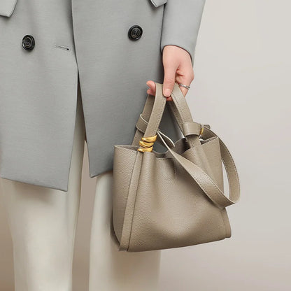 Bucket Bag for Women Small Tote Bag Drawstring Top Handle Handbag