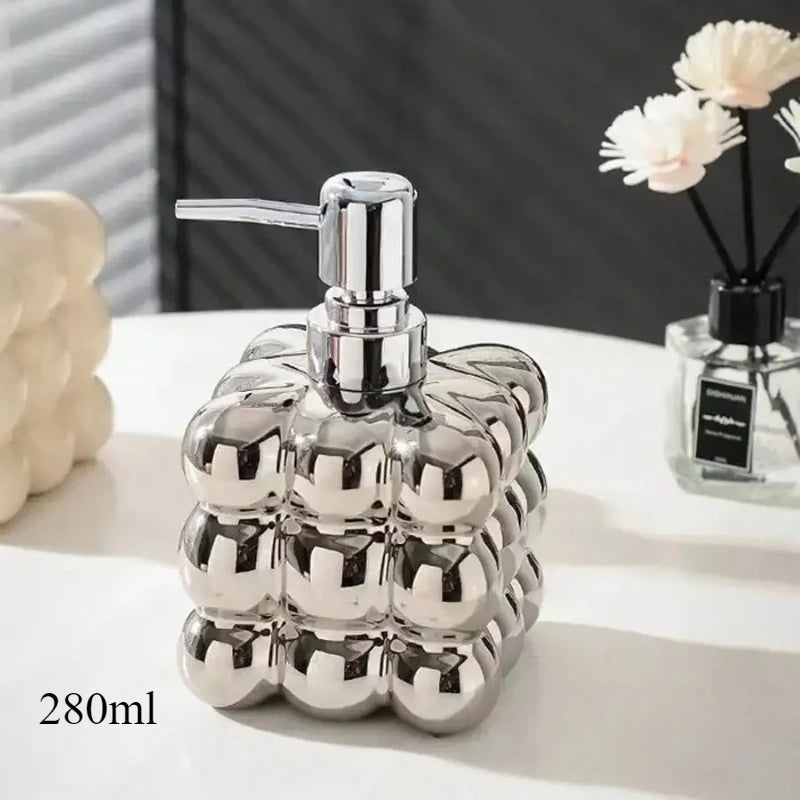 Liquid Soap Dispenser Press Separated Bottle Bathroom Accessories Ceramic