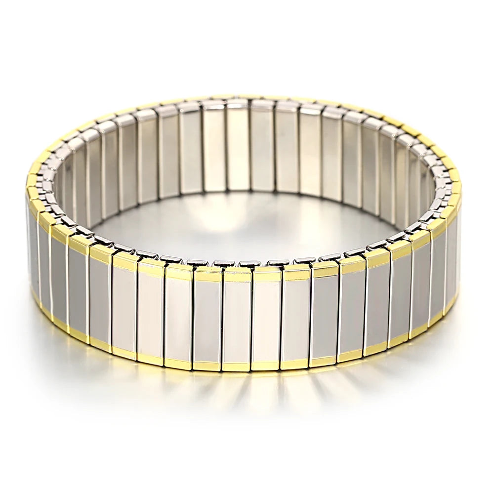 Gold palted Stainless Elastic Bracelet