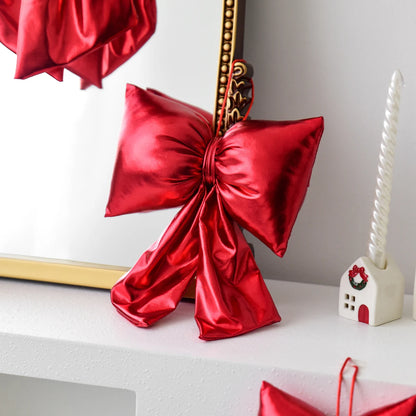 Christmas 3D sequin bow decoration ornament for Christmas tree