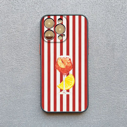 Fresh Summer Fruit Lemon Cherry Phone Case For iPhone 17 13 12 Mini 11 Pro Max Cases 16 15 14 Pro Max Plus XR XS X Back Cover