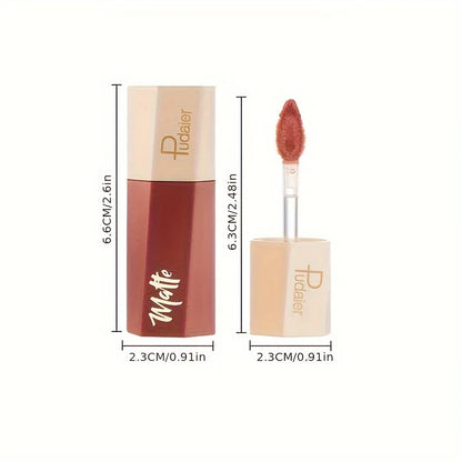 Velvet Matte Liquid Lipstick,Lightweight Thin-as-Fog Texture,Long Lasting Waterproof Lip Makeup Gift for Women