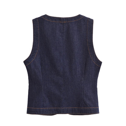 New Collection Denim Vest