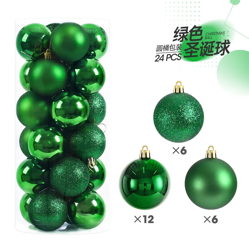 1Box 3/4cm Christmas Balls Christmas Tree Ornaments Xmas Hanging Tree Pendants