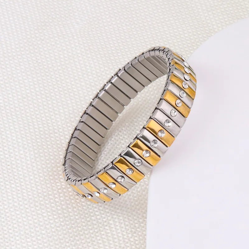 Fashion Steel Elastic Bracelet for Women Classic Watch Waterproof Jewelry