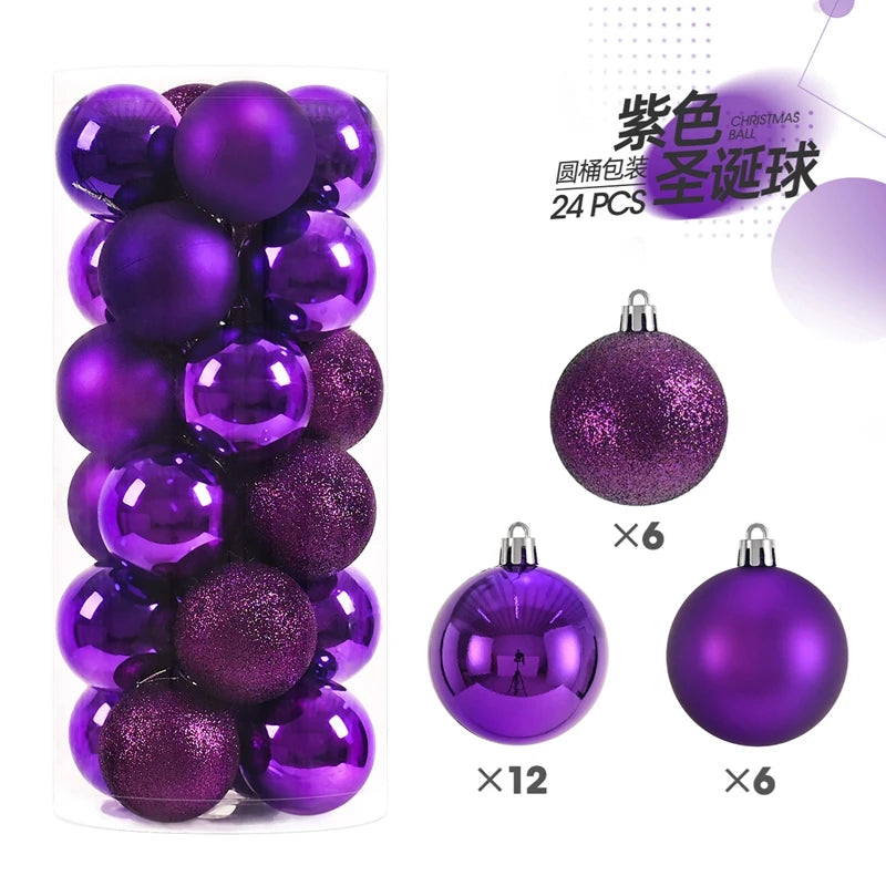 1Box 3/4cm Christmas Balls Christmas Tree Ornaments Xmas Hanging Tree Pendants
