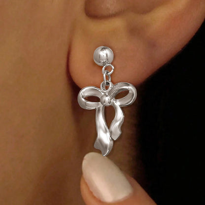 Boucles d'oreilles pour femmes, boucles d'oreilles géométriques en forme de nœud, divers bijoux élégants pour dames, mode, cadeau, vente en gros