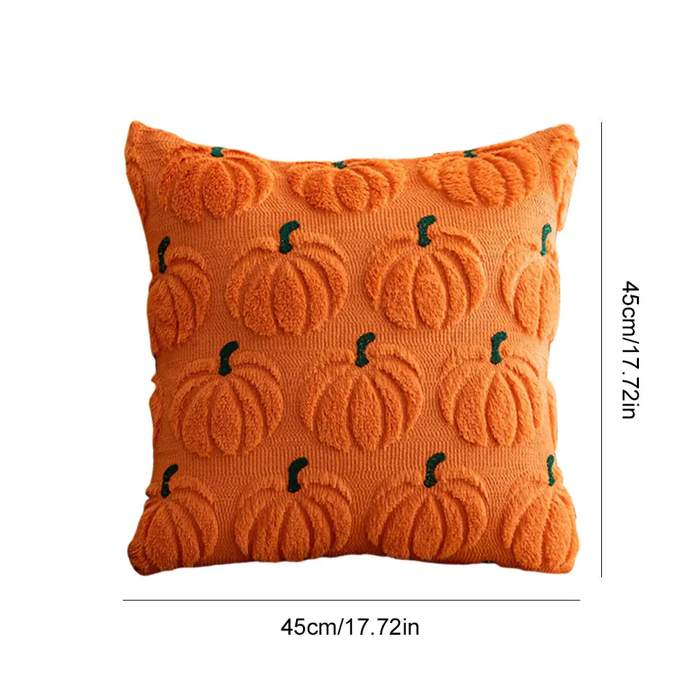 45*45cm Ghost Pumpkin Cushion Cover Halloween Throw Pillow Cover Pumpkin