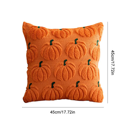 45*45cm Ghost Pumpkin Cushion Cover Halloween Throw Pillow Cover Pumpkin