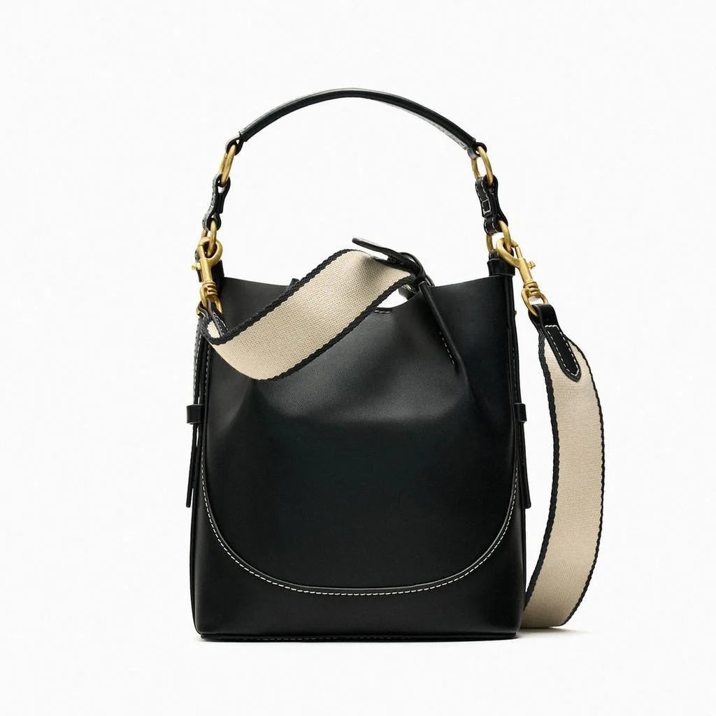 Fashion Wide Strap Bucket Bag High Quality Shoulder Bag for Women